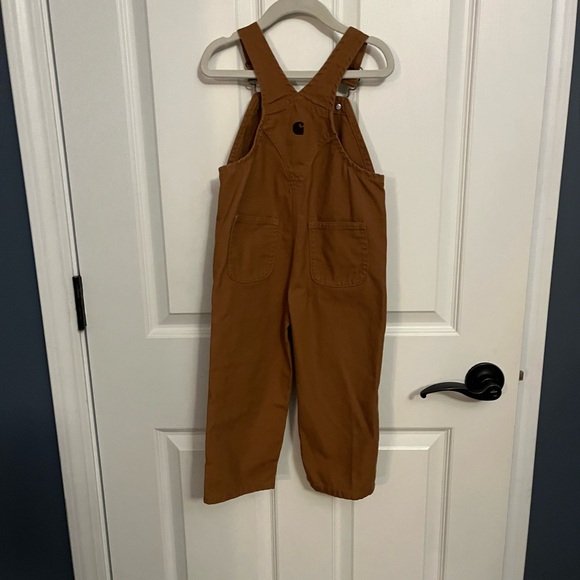 Carhartt Kids Overalls in Chestnut Brown - Picture 3 of 3